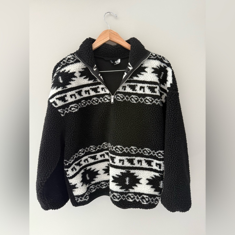 H&M oversized teddy sweater